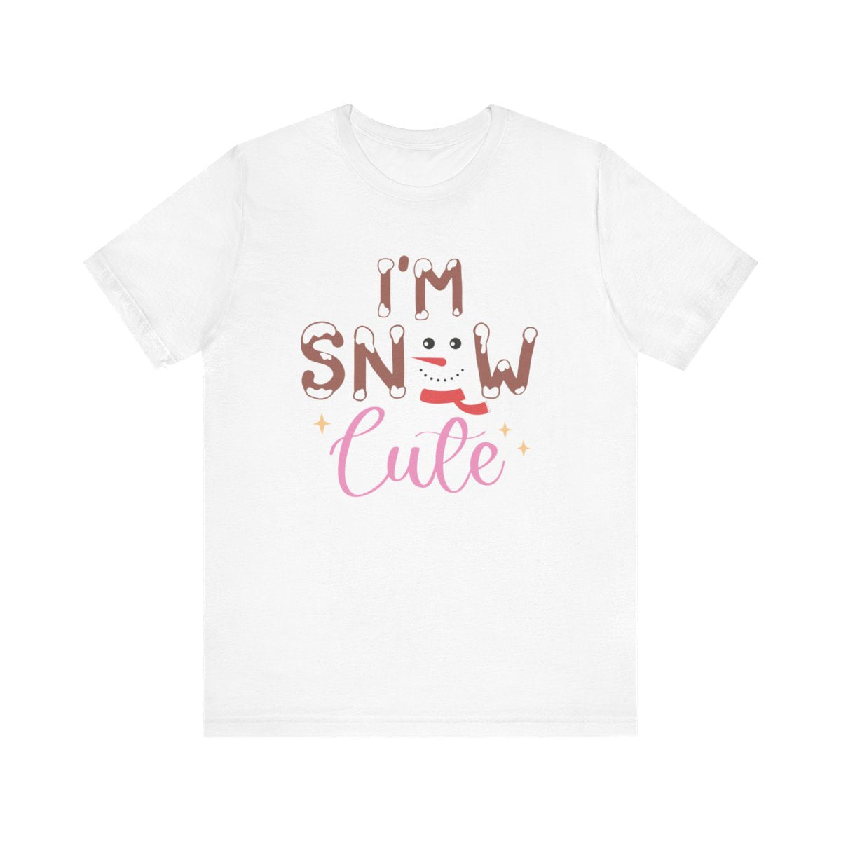 Unisex Jersey Short Sleeve Tee Christmas I'm Snow Cute