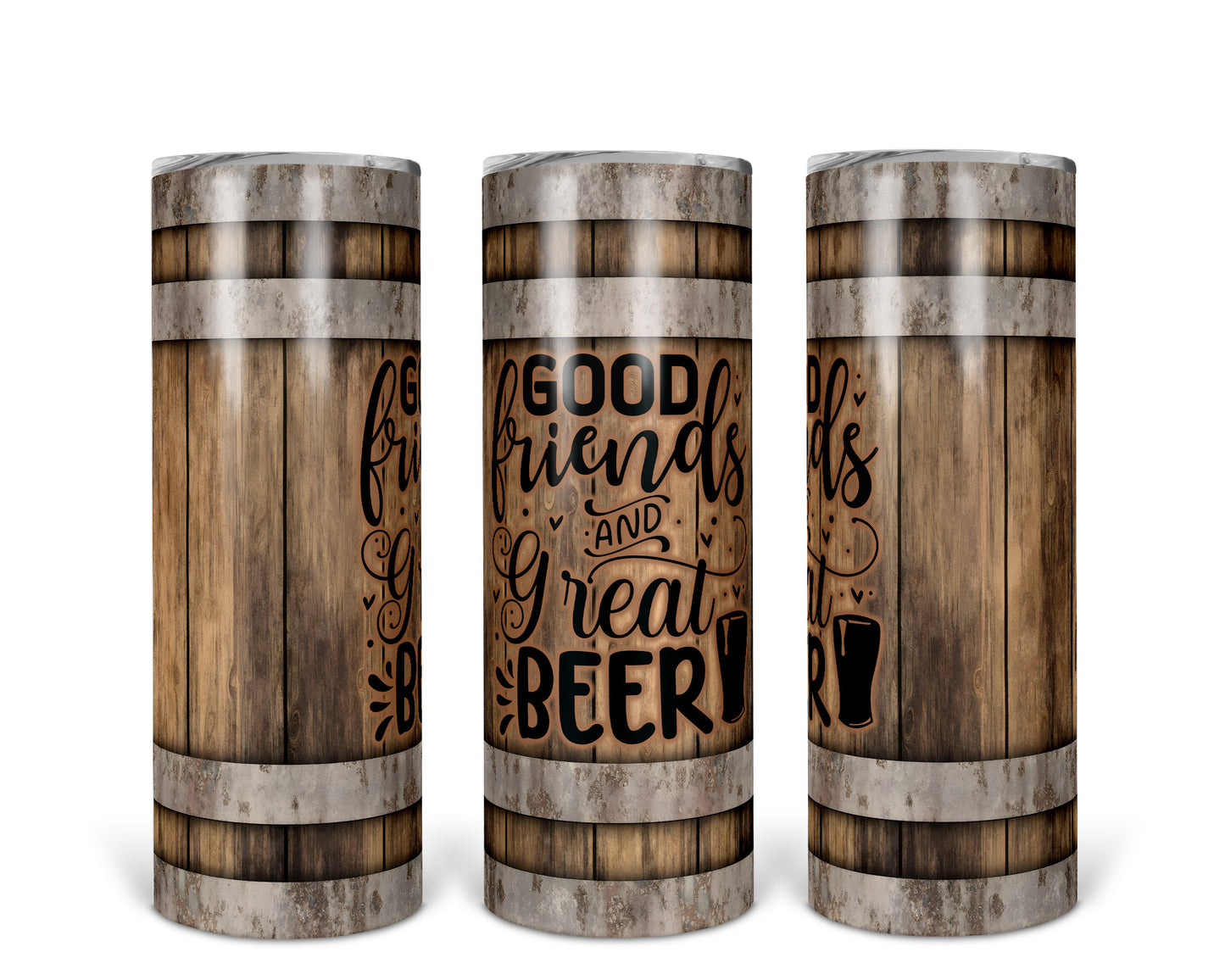 Skinny Tumbler with Straw, 20oz, Dad Quote