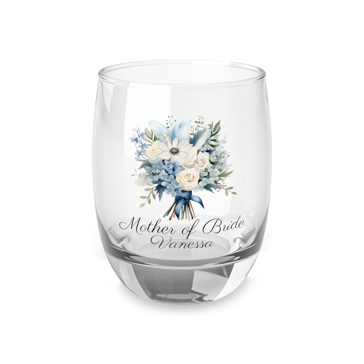 Wedding Bouquets Flower Personalised Floral Bouquet Wine Glass, Stemless Wine Glass, Whiskey Glass, Rocks Glass