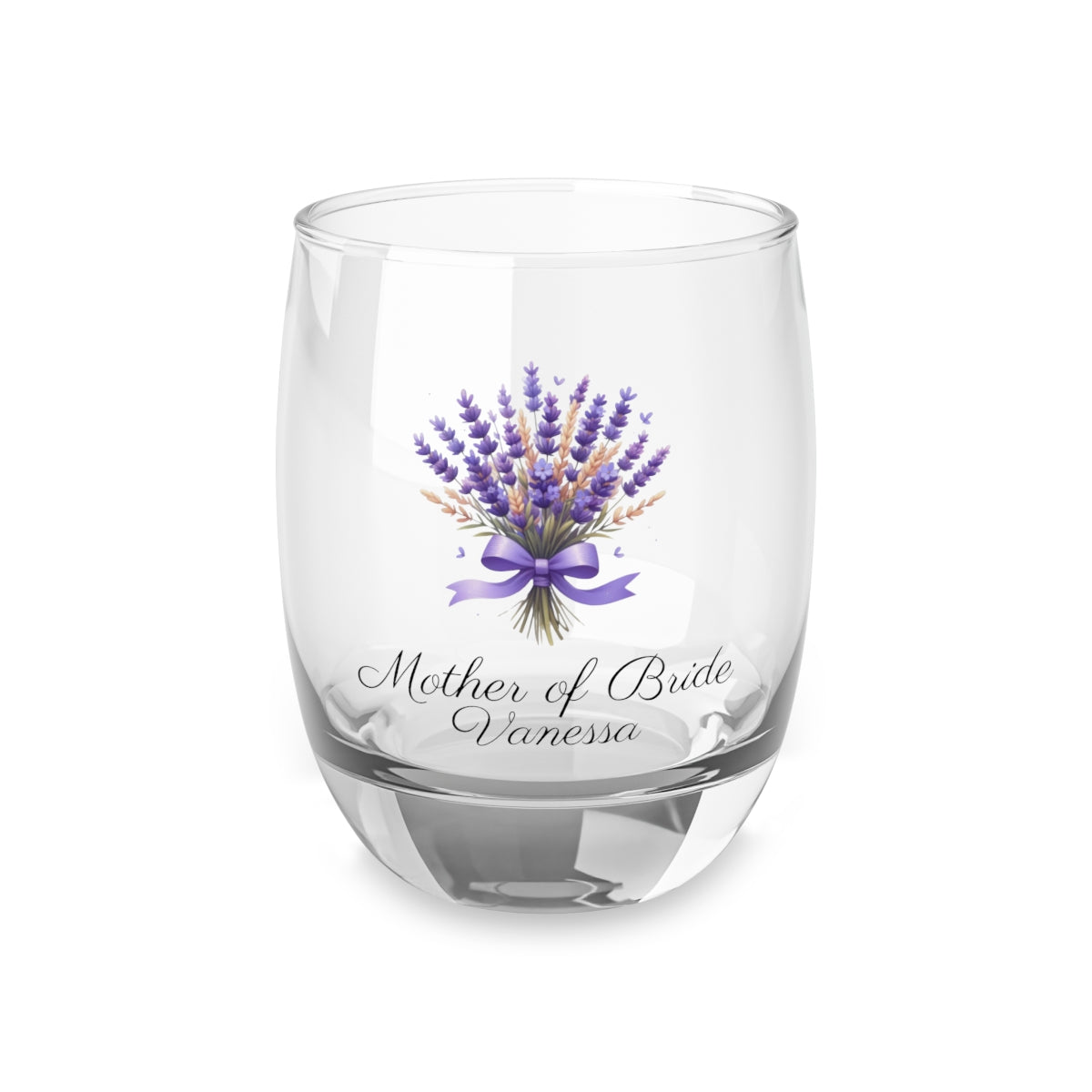 Personalised Floral Bouquet Wine Glass, Stemless Wine Glass, Whiskey Glass, Rocks Glass