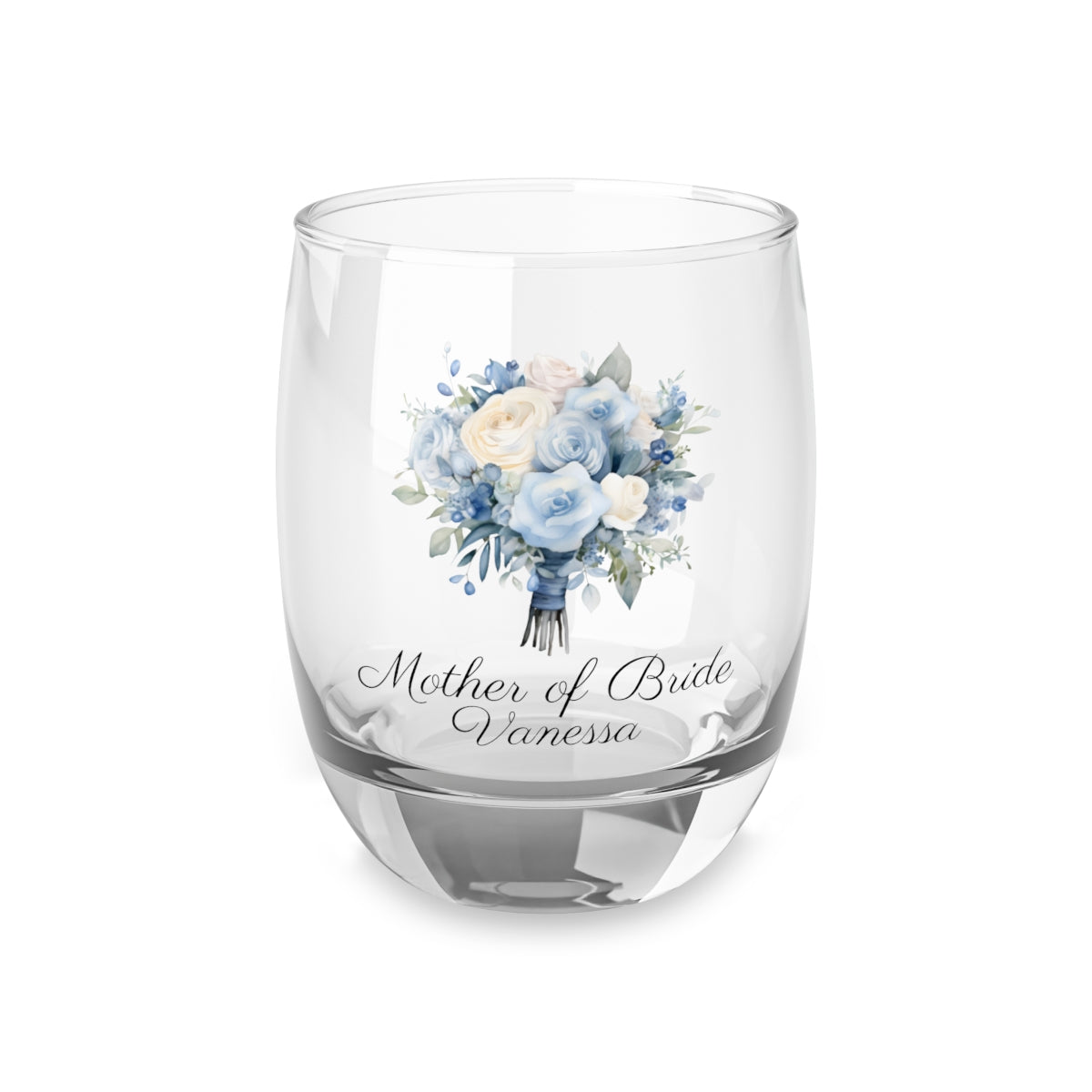 Wedding Bouquets Flower Personalised Floral Bouquet Wine Glass, Stemless Wine Glass, Whiskey Glass, Rocks Glass