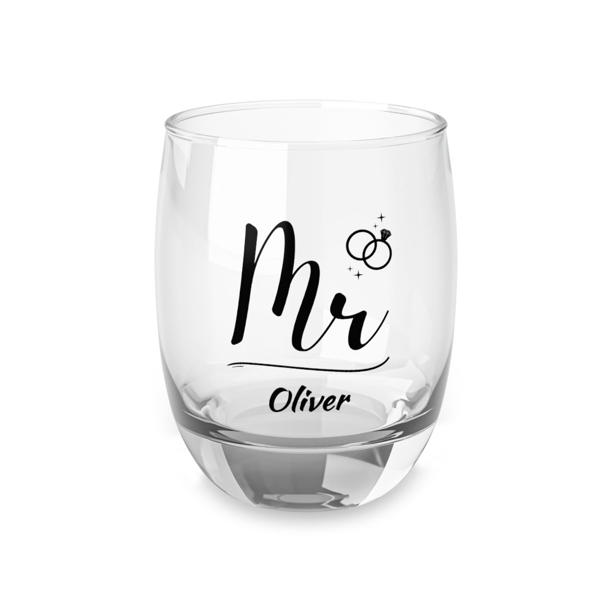 Personalised Christmas Mr & Mrs Wine Glass 12oz, Whiskey Glass 6oz, Stemless Wine Glass 11.75oz, Rock Glass 10oz