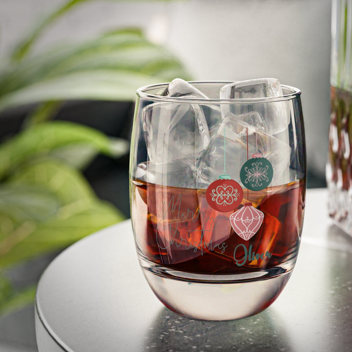 Our First Christmas as Mr and Mrs Personalised Christmas Mr & Mrs Wine Glass 12oz, Whiskey Glass 6oz, Stemless Wine Glass 11.75oz, Rock Glass 10oz