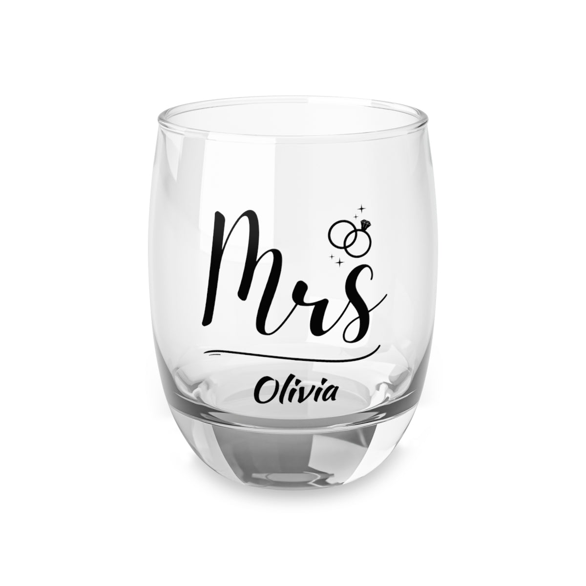 Personalised Christmas Mr & Mrs Wine Glass 12oz, Whiskey Glass 6oz, Stemless Wine Glass 11.75oz, Rock Glass 10oz