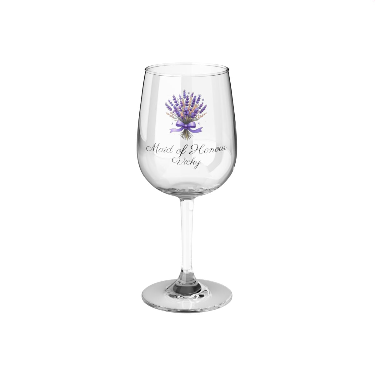 Personalised Floral Bouquet Wine Glass, Stemless Wine Glass, Whiskey Glass, Rocks Glass