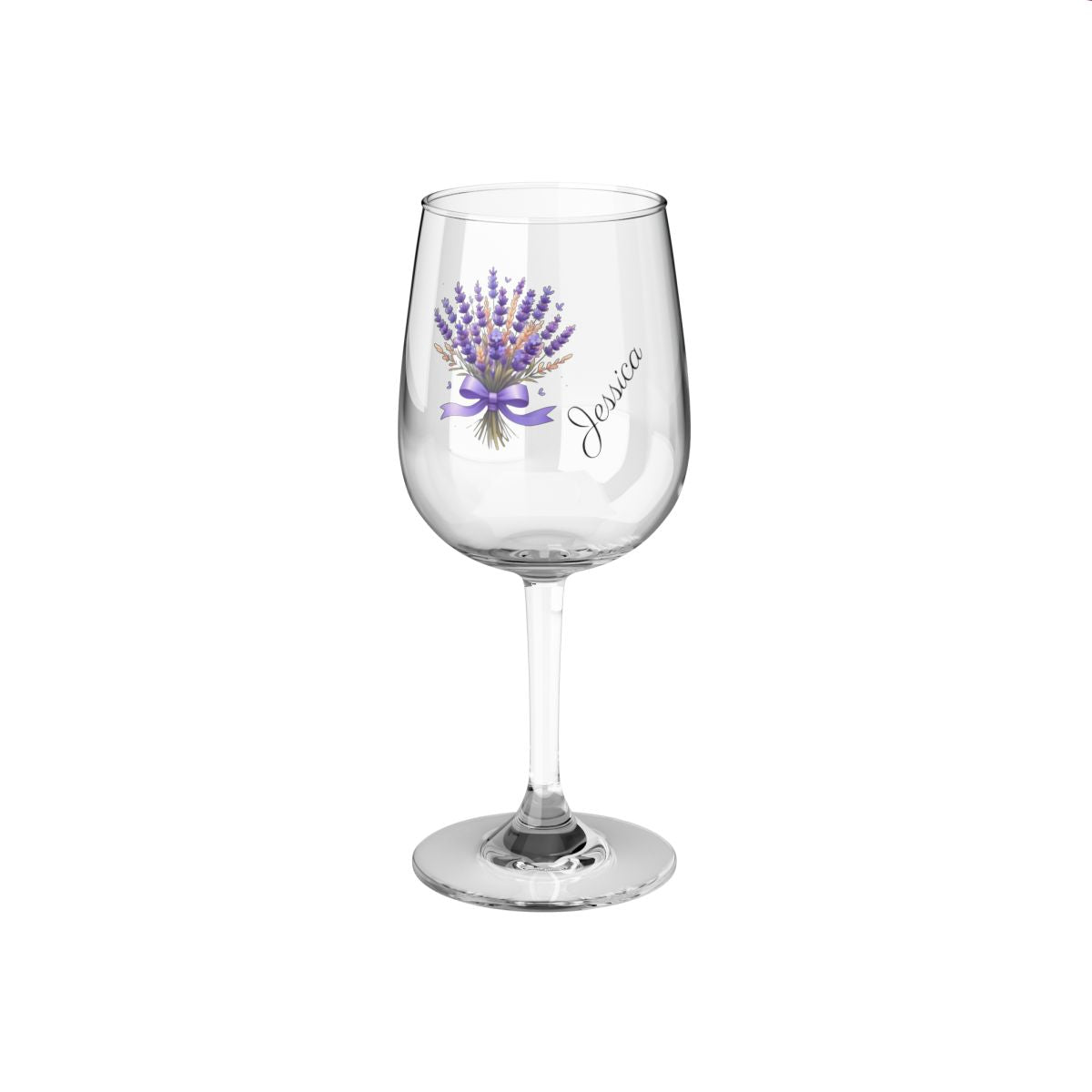 Personalised Floral Bouquet Wine Glass, Stemless Wine Glass, Whiskey Glass, Rocks Glass