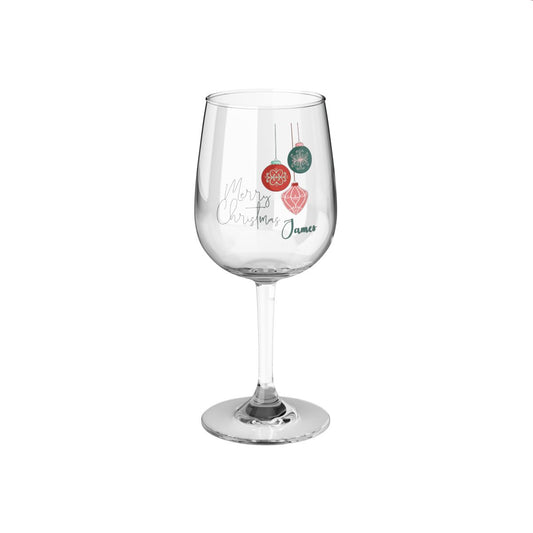 Our First Christmas as Mr and Mrs Personalised Christmas Mr & Mrs Wine Glass 12oz, Whiskey Glass 6oz, Stemless Wine Glass 11.75oz, Rock Glass 10oz