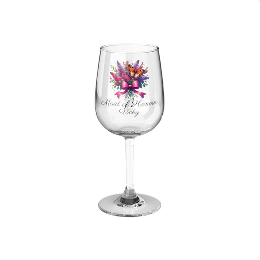 Personalised Floral Bouquet Wine Glass, Stemless Wine Glass, Whiskey Glass, Rocks Glass