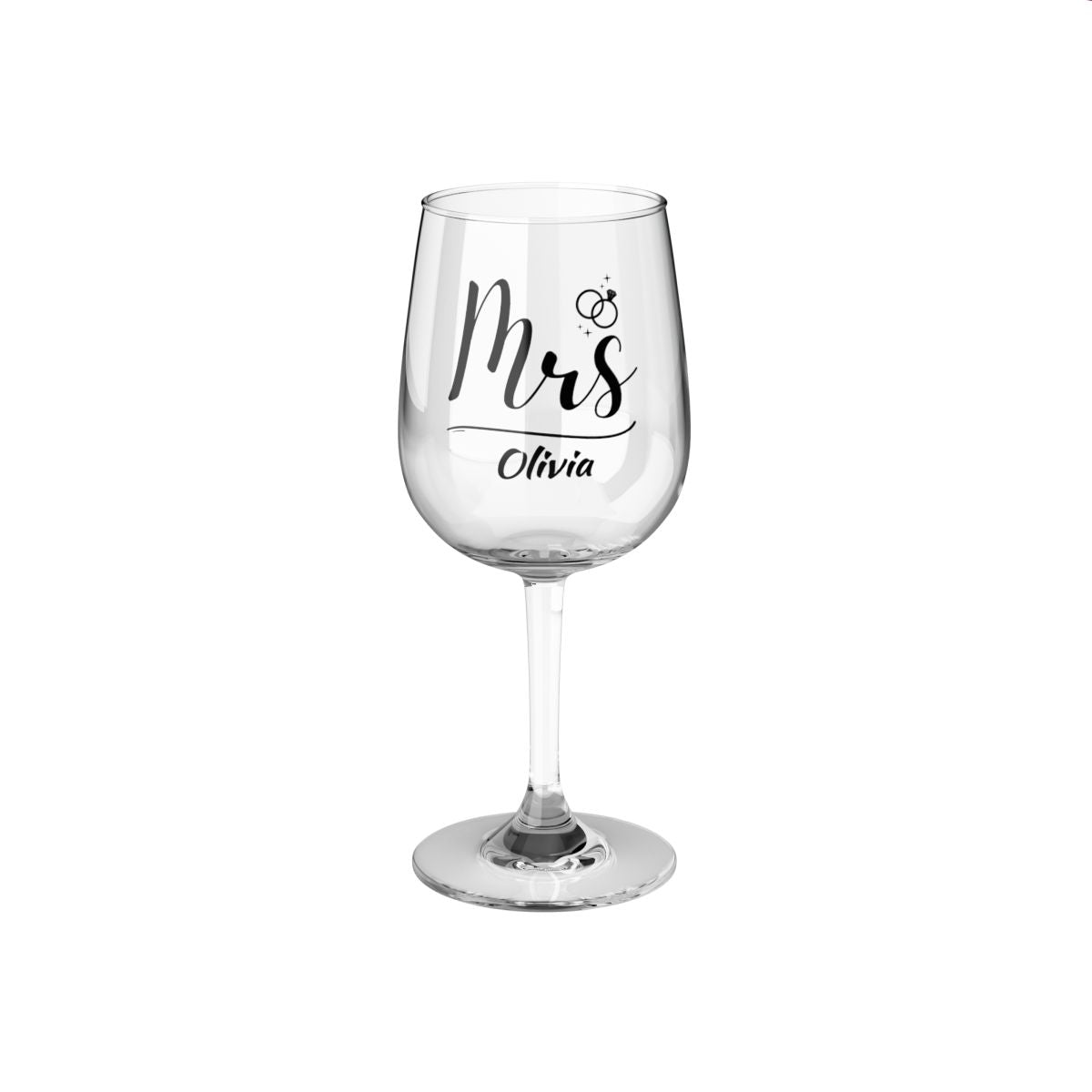 Personalised Christmas Mr & Mrs Wine Glass 12oz, Whiskey Glass 6oz, Stemless Wine Glass 11.75oz, Rock Glass 10oz