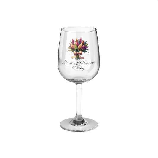 Personalised Floral Bouquet Wine Glass, Stemless Wine Glass, Whiskey Glass, Rocks Glass